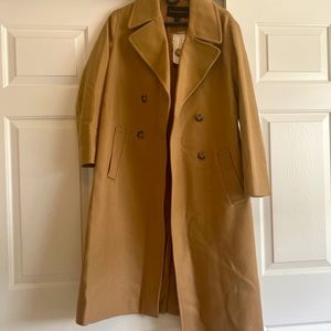 Nwt French Connection long coat. Camel.